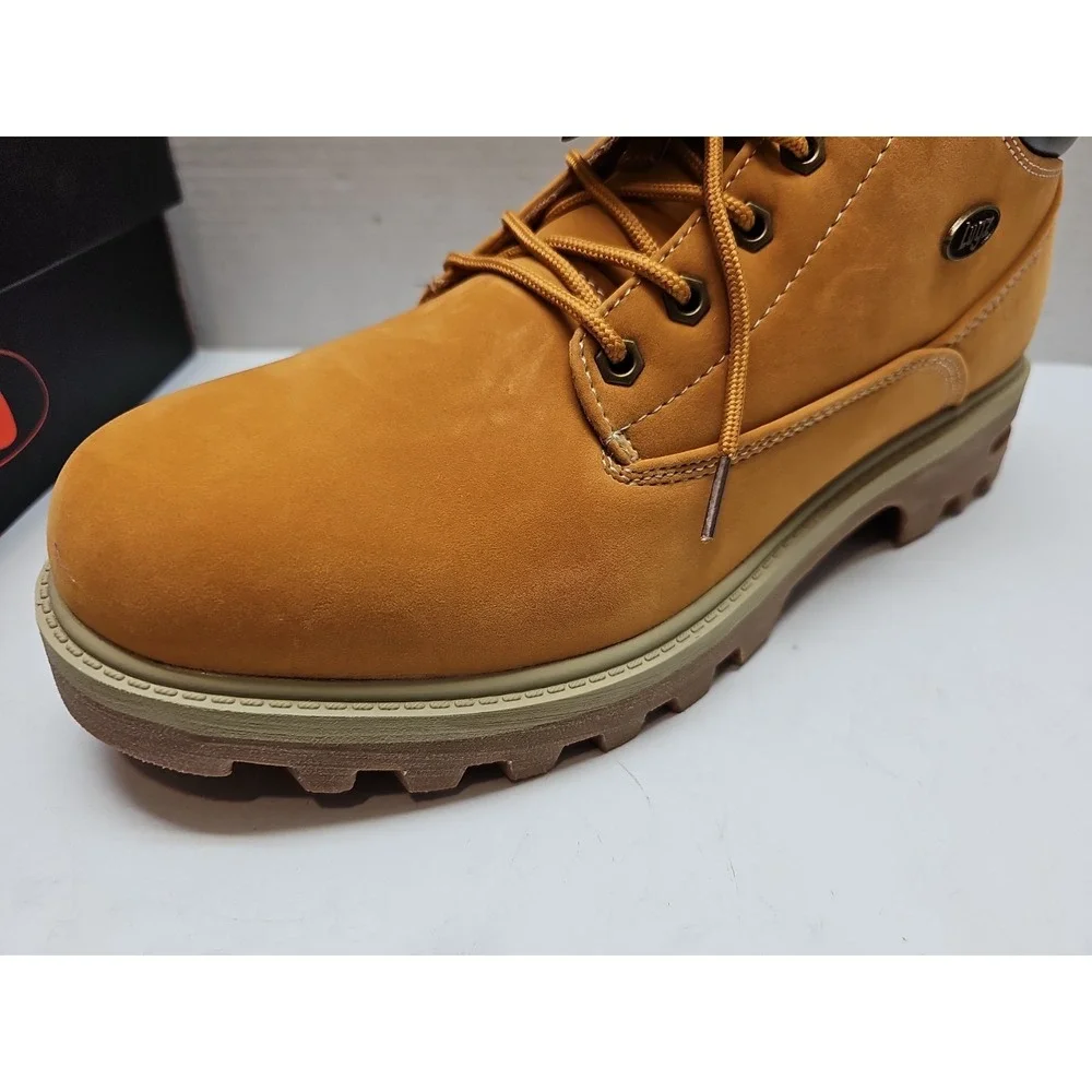 Lugz Empire Mid MEMPK7401 Men's Wheat Ankle Boots US Size 13.0D, Slip Resistant‎